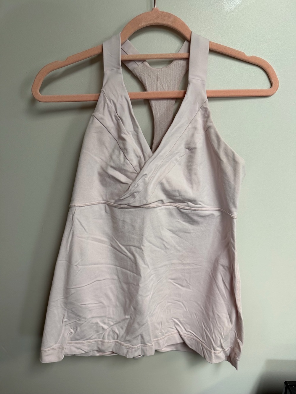 lululemon athletica Pale Pink Cross-Front Racerback Tank
